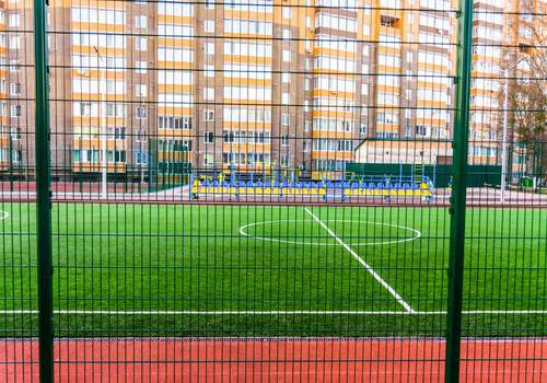 2Д забор для футбольной площадки в Чебоксарах
