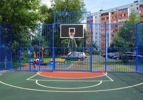 Забор Protect для баскетбольной площадки в Чебоксарах